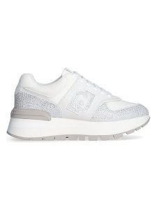 Liu Jo Skórzane sneakersy w kolorze białym rozmiar: 36. Białe trampki Liu Jo, bez wzorów, z materiału, bez zapięcia. Za 324,26 zł.