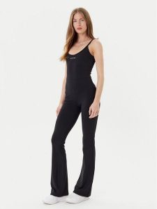 Guess Kombinezon V5RD06 KCD02 Czarny Regular Fit. Czarne kombinezony Guess, xs, z aplikacjami, z syntetyku, bez kołnierzyka, bez ramiączek. Za 279,99 zł.