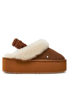 EMU Australia Kapcie Hartz W13137 Brązowy. Brązowe kapcie EMU Australia, bez wzorów, ze skóry. Za 189,00 zł.