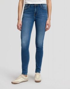 SPODNIE DAMSKIE LEE SCARLETT HIGH BLUE DEBUT 112385757. Niebieskie rurki Lee, z jeansu. Za 269,99 zł.