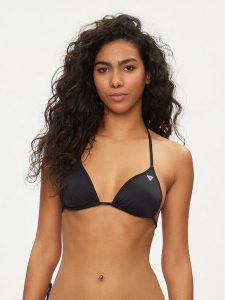 Guess Góra od bikini E4GJ00 LY00K Czarny. Czarne bikini Guess, z aplikacjami, z syntetyku. Za 119,99 zł.