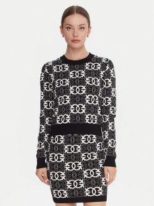 PINKO Sweter Gypsies 106041 A2YD Czarny Regular Fit. Czarne swetry klasyczne Pinko, l, z wiskozy, bez kołnierzyka. Za 539,99 zł.