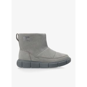 Buty zimowe damskie Sorel Explorer III Slip-On WP. Szare buty trekkingowe Sorel, bez zapięcia. Za 391,99 zł.