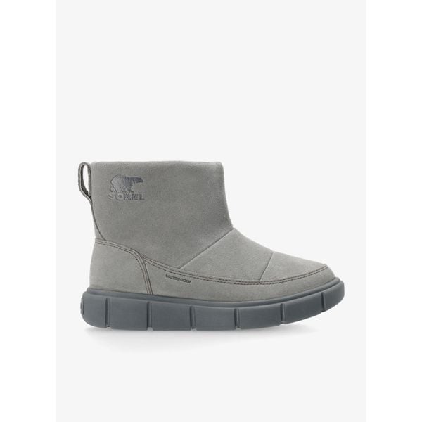 Buty zimowe damskie Sorel Explorer III Slip-On WP. Szare buty trekkingowe Sorel, bez zapięcia. Za 391,99 zł.