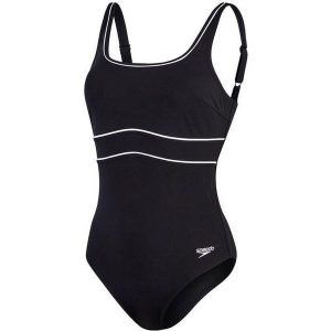 Damski kostium kąpielowy 1-częściowy Speedo Eco New Contour Eclipse. Białe stroje jednoczęściowe Speedo, bez wzorów. Za 264,00 zł.
