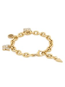 Guess Bransoletka JUBB06 130JW Złoty. Żółte bransoletki Guess, metalowe. Za 273,99 zł.