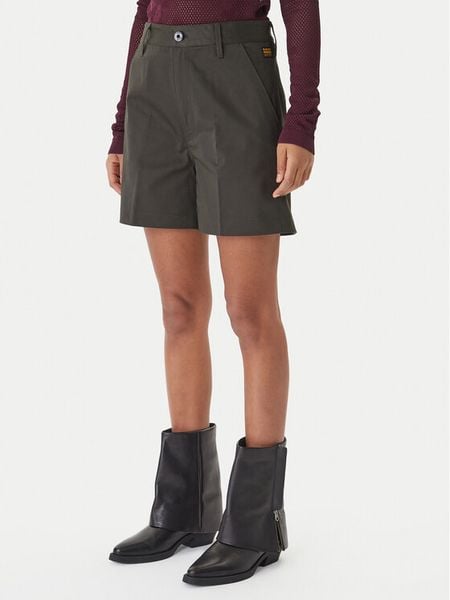 G-Star Raw Szorty materiałowe D29089-5126 Szary Regular Fit. Szare szorty G-Star Raw, bez wzorów, z bawełny, retro. Za 349,99 zł.