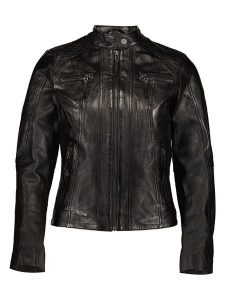 7eleven Skórzana kurtka "Faro" w kolorze czarnym rozmiar: 40. Czarne kurtki 7eleven, bez wzorów, z materiału, bez kaptura. Za 521,99 zł.