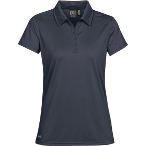 Damska Eclipse H2XDry Pique Polo. Szare koszulki sportowe STORMTECH, bez wzorów, bez ramiączek. Za 105,99 zł.