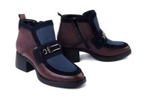 MACIEJKA A6747-23/00-8 bordo, botki damskie. Czerwone botki Maciejka, bez wzorów, z polaru, bez obcasa, na obcasie, bez zapięcia. Za 354,90 zł.