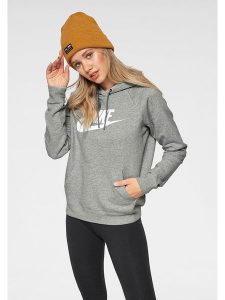 Nike Sportswear Bluza w kolorze szarym rozmiar: XS. Szare bluzy Nike Sportswear, xs, bez wzorów, z kapturem. Za 226,77 zł.