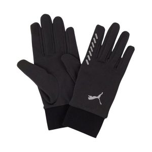 Rękawiczki Puma Running Winter. Czarne rękawiczki Puma, bez wzorów. Za 85,00 zł.