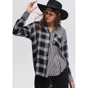 Koszula z wiskozy oversize - Czarny. Koszule marki Reserved. W wyprzedaży za 49,99 zł.