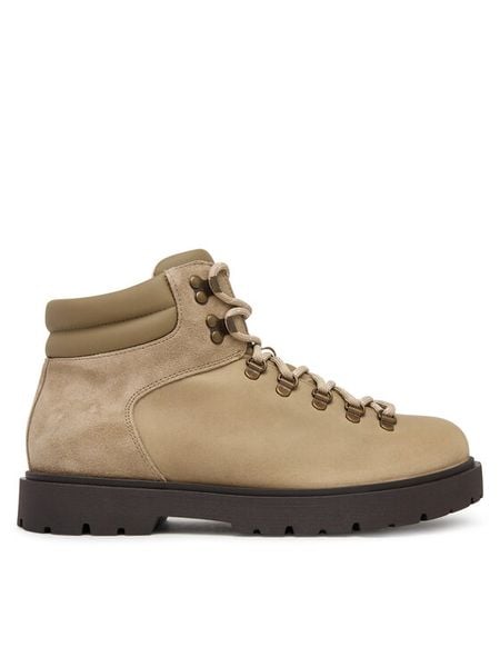 Birkenstock Trapery Jackson 2.0 1030983 Beżowy. Brązowe buty zimowe Birkenstock, ze skóry, bez obcasa, bez zapięcia. Za 779,99 zł.