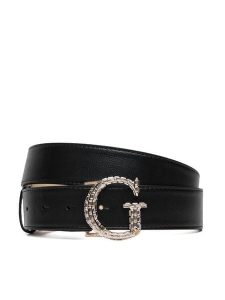 Guess Pasek Damski BW9496 P6435 Czarny. Czarne paski Guess, z aplikacjami, ze skóry. Za 284,99 zł.