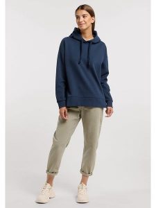 ELBSAND Bluza "Mathea" w kolorze granatowym rozmiar: M. Niebieskie bluzy ELBSAND, m, bez wzorów, z kapturem. Za 210,81 zł.