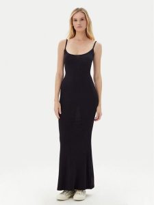 Guess Sukienka letnia O5GK10 KCDA2 Czarny Regular Fit. Czarne kombinezony Guess, na lato, m, z aplikacjami, z syntetyku, bez kołnierzyka, bez ramiączek. Za 259,99 zł.