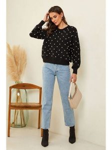 Soft Cashmere Sweter w kolorze czarnym rozmiar: 34/36. Czarne swetry oversize Soft Cashmere, bez wzorów, z kaszmiru, bez ramiączek. Za 104,99 zł.