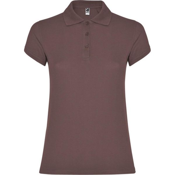 Damska Koszulka Polo W Gwiazdki. Czerwone koszulki sportowe ROLY, bez wzorów, bez ramiączek. Za 59,99 zł.