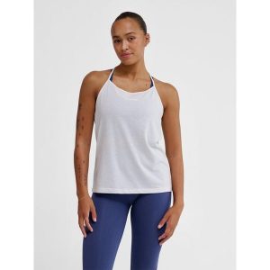 Damski top bez ramiączek Hummel Mt Vanja. Białe topy Hummel, bez wzorów, sportowe, bez kołnierzyka, bez ramiączek. Za 163,50 zł.