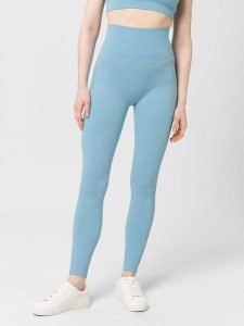 Les Lunes Legginsy sportowe "Form" w kolorze błękitnym rozmiar: S. Niebieskie legginsy Les Lunes, s, bez wzorów, prążkowane, z podwyższonym stanem, outdoorowe. Za 173,99 zł.