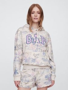 GAP Bluza w kolorze beżowym rozmiar: XXL. Brązowe bluzy GAP, xxl, bez wzorów, z kapturem. Za 114,17 zł.