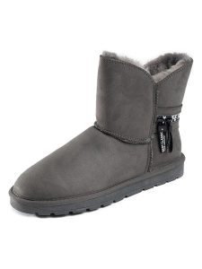 ISLAND BOOT Botki zimowe "Zak" w kolorze szarym rozmiar: 39. Szare botki Island Boot, na zimę, bez wzorów, z materiału, bez obcasa, bez zapięcia. Za 127,35 zł.
