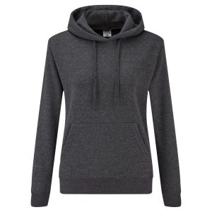 Klasyczna Bluza Z Kapturem Dla Pań I Panów. Szare bluzy FRUIT OF THE LOOM, l, bez wzorów, z kapturem. Za 83,99 zł.