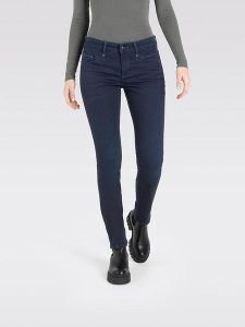 MAC Dżinsy "Rich" - Slim fit - w kolorze granatowym rozmiar: 34/L30. Niebieskie jeansy MAC, z aplikacjami, ze skóry. Za 215,21 zł.