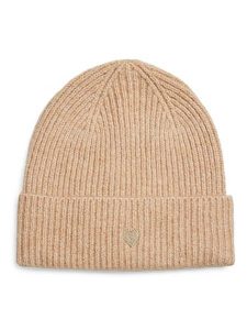 Pieces Czapka beanie w kolorze beżowym rozmiar: onesize. Brązowe czapki Pieces, z aplikacjami, z materiału. Za 56,39 zł.