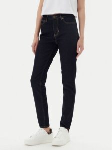 Guess Jeans Jeansy W4BA92 D5CB4 Granatowy Slim Fit. Niebieskie jeansy Guess Jeans, z aplikacjami, z bawełny. Za 259,99 zł.
