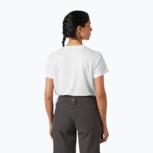 Koszulka damska Helly Hansen HH Tech 2.0. Białe bluzki Helly Hansen, bez wzorów, sportowe, bez kołnierzyka, bez ramiączek. Za 109,99 zł.