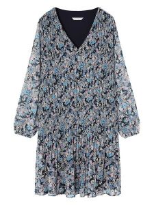 TATUUM Sukienka w kolorze czarno-błękitnym rozmiar: 44. Czarne sukienki Tatuum, bez wzorów, bez kołnierzyka, bez ramiączek, mini. Za 228,45 zł.