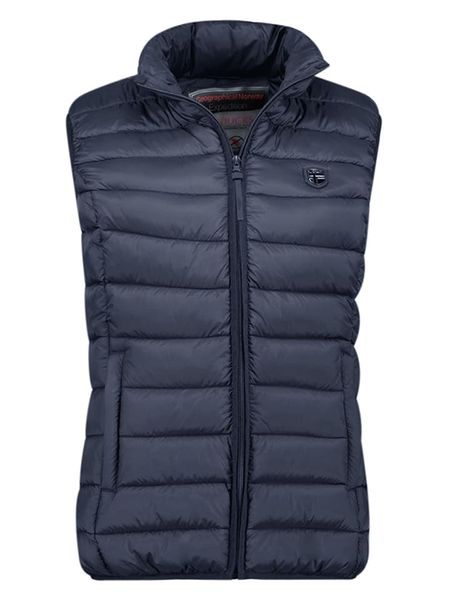 Geographical Norway Kamizelka pikowana "Vatikotal" w kolorze granatowym rozmiar: XL. Niebieskie kamizelki Geographical Norway, xl, bez wzorów, bez kołnierzyka, bez ramiączek, bez kaptura. Za 122,09 zł.