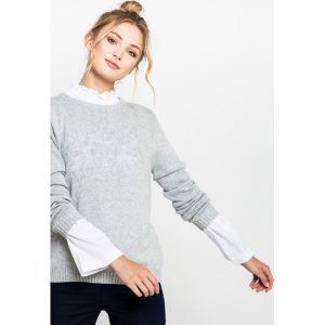 Medicine - Sweter Hogwarts. Szare swetry klasyczne marki MEDICINE, z dzianiny, z okrągłym kołnierzem. W wyprzedaży za 79,90 zł.
