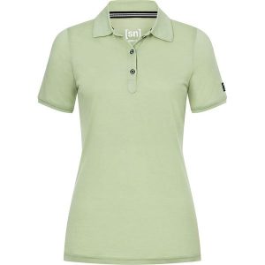 Super.natural Koszulka polo w kolorze jasnozielonym rozmiar: XS. Zielone bluzki super.natural, xs, bez wzorów, z wełny, bez kołnierzyka, bez ramiączek. Za 152,99 zł.