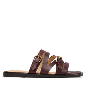 Klapki Guess. Czerwone klapki Guess, z aplikacjami, bez obcasa. Za 301,99 zł.