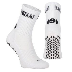 Skarpety antypoślizgowe unisex KEEZA PRO. Czerwone skarpetki KEEZA, bez wzorów. Za 36,99 zł.