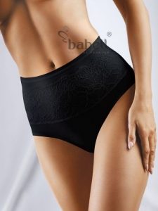 Figi Model Floris-Fit BBL 069 Black - Babell. Czarne figi Babell, bez wzorów, z elastanu. Za 97,90 zł.