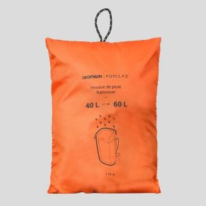 Second Life - Pokrowiec przeciwdeszczowy na plecak - 40/60 l - Stan Doskonały. Brązowe plecaki FORCLAZ. Za 28,99 zł.