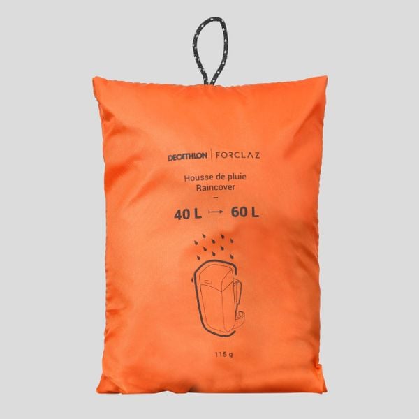 Second Life - Pokrowiec przeciwdeszczowy na plecak - 40/60 l - Stan Doskonały. Brązowe plecaki FORCLAZ. Za 28,99 zł.