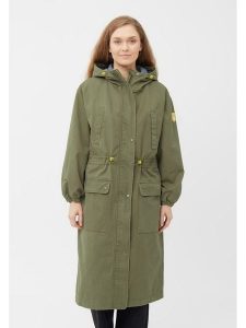 Derbe Parka w kolorze khaki rozmiar: 40. Brązowe płaszcze Derbe, bez wzorów, z bawełny, bez kaptura. Za 397,83 zł.