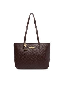 Nine West Torebka CEO-REFINED ELEGANCE-JH7436 Brązowy. Brązowe shopper bag Nine West, bez wzorów, ze skóry, bez dodatków. Za 279,99 zł.