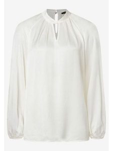 More & More Bluzka w kolorze białym rozmiar: 34. Białe bluzki More & More, s, bez wzorów, z wiskozy, klasyczne, bez kołnierzyka, bez ramiączek. Za 87,40 zł.