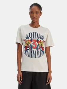 Adidas T-Shirt Farm Rio Graphic KD4641 Écru Regular Fit. T-shirty ADIDAS, s, bez wzorów, z bawełny, bez kołnierzyka, bez ramiączek. Za 149,99 zł.