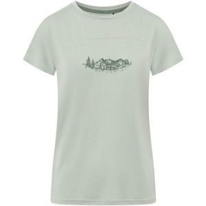 T-shirt damski VIKING Likelo Bamboo. Zielone koszulki sportowe Viking, bez wzorów, z poliesteru, bez ramiączek. W wyprzedaży za 89,94 zł.