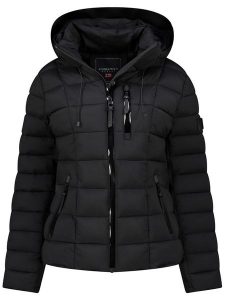 Geographical Norway Kurtka pikowana "Bastia" w kolorze czarnym rozmiar: XXL. Czarne kurtki Geographical Norway, xxl, bez wzorów, bez kaptura. Za 261,67 zł.