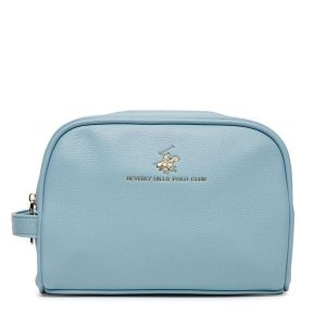Kosmetyczka Beverly Hills Polo Club. Niebieskie kosmetyczki Beverly Hills Polo Club, bez wzorów. Za 79,99 zł.
