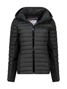 Geographical Norway Kurtka pikowana "Aretha" w kolorze czarnym rozmiar: L. Czarne kurtki Geographical Norway, l, bez wzorów, bez kaptura. Za 308,18 zł.