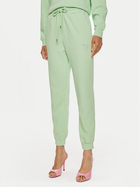 Pinko Spodnie dresowe Carico 100371 A21P Zielony Regular Fit. Zielone spodnie dresowe Pinko, xs, bez wzorów, z bawełny. Za 409,99 zł.